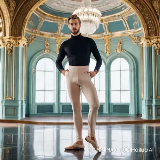 Dancer Showcases Grace in Opulent Ballroom – AI Generated Video | Hailuo AI