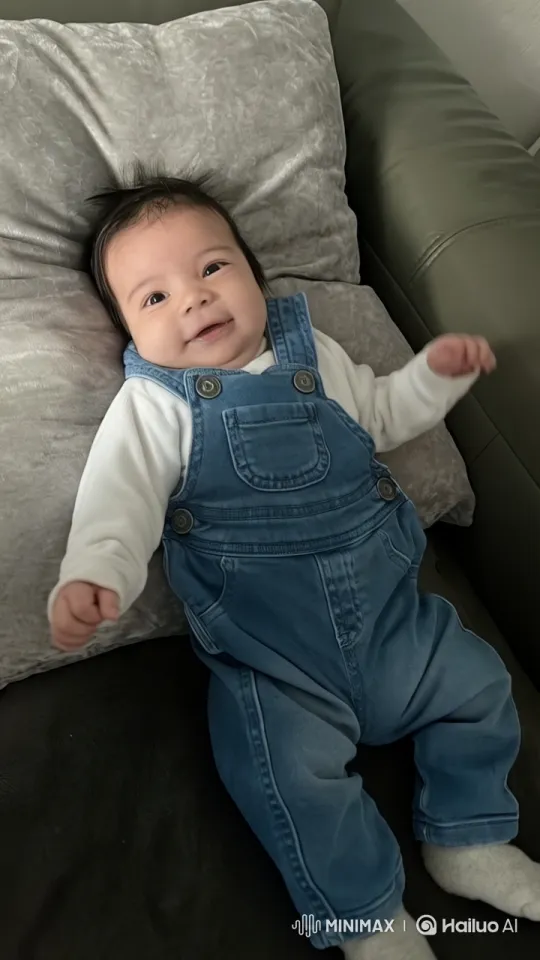 Baby Dancing Joyfully in Cozy Living Room – AI Generated Video | Hailuo AI