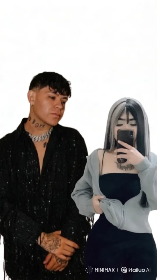 Couple's Intimate Moment Against White Background – AI Generated Video | Hailuo AI