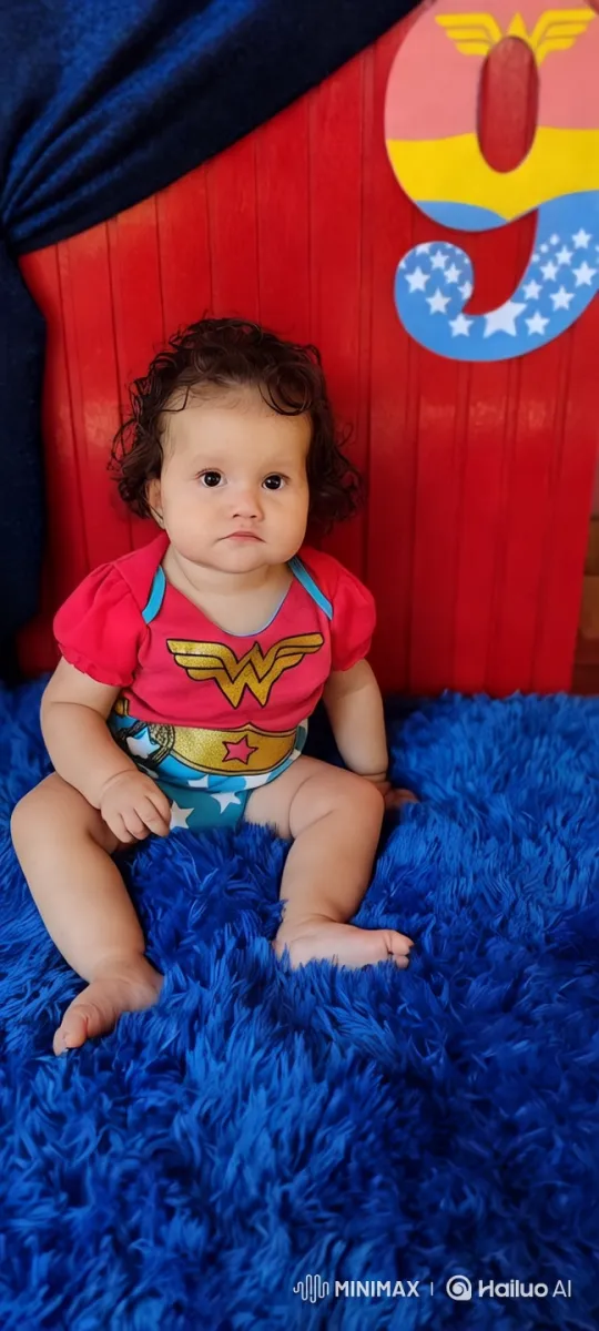 Baby in Wonder Woman Costume Delights with Dance – AI Generated Video | Hailuo AI