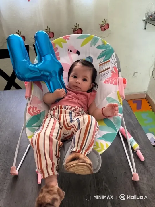 Baby Dancing with Balloon in Colorful Room – AI Generated Video | Hailuo AI