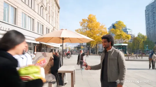 City's Heartbeat: A Ripple of Kindness – AI Generated Video | Hailuo AI