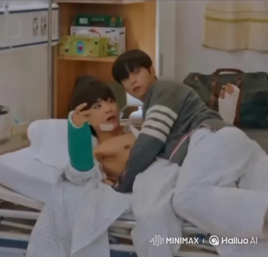Intimate Hospital Bed Kiss Captured in Aesthetic Video – AI Generated Video | Hailuo AI