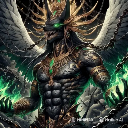 Hyper-Detailed Photorealistic Anubis in Fantasy Anime Style – AI Generated Video | Hailuo AI