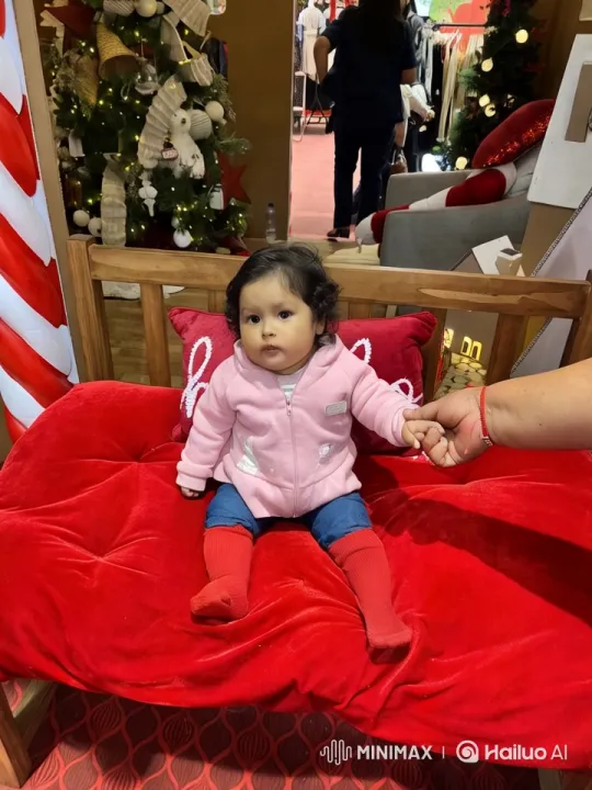Child Dancing in Festive Christmas Decor – AI Generated Video | Hailuo AI