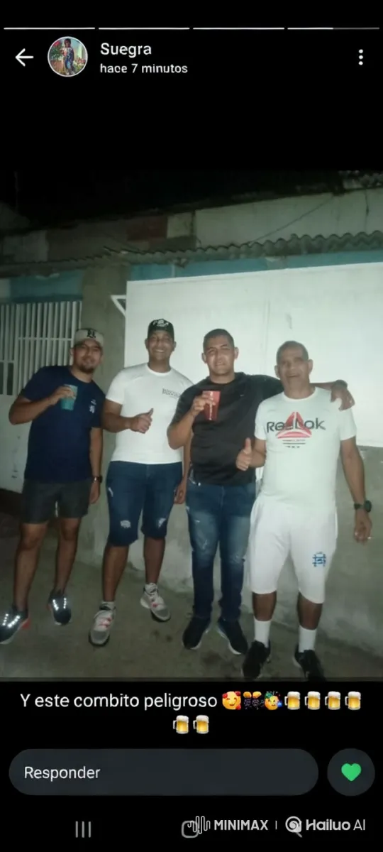 Four Men Dance Joyfully in Outdoor Setting – AI Generated Video | Hailuo AI
