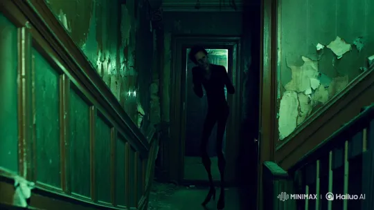 The Whispering Man: A Haunting Presence in Decaying Environments – AI Generated Video | Hailuo AI
