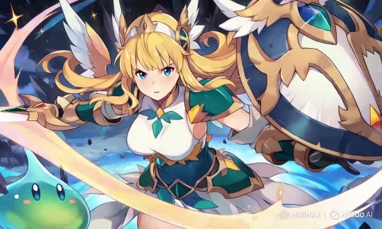Animated Female Warrior Prepares for Battle in Live2D Fantasy Scene – AI Generated Video | Hailuo AI