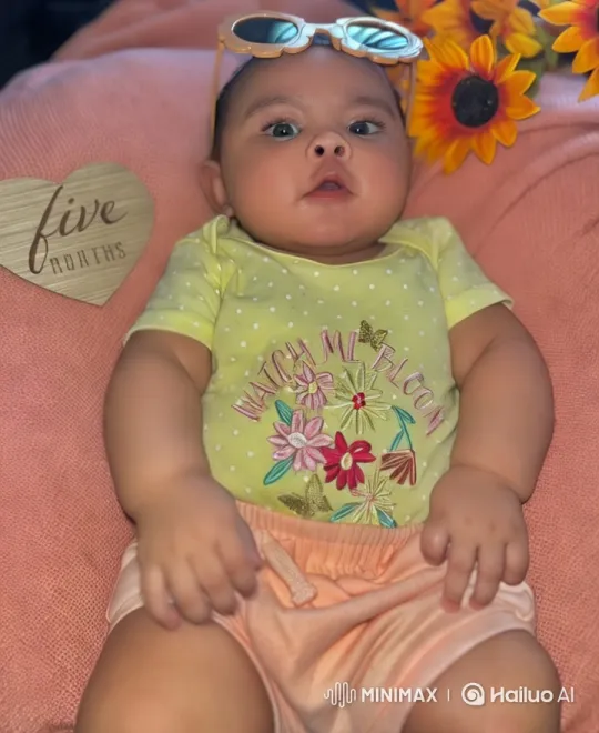 Baby Dances Joyfully in 'Watch Me Bloom' Onesie – AI Generated Video | Hailuo AI
