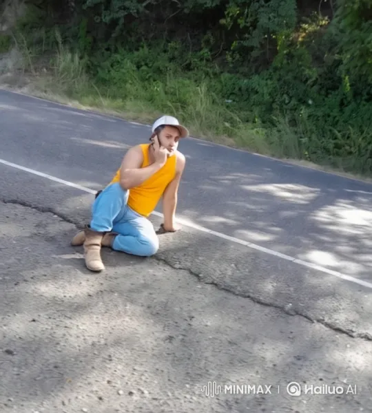 Kung Fu Practitioner Showcases Skills on Road – AI Generated Video | Hailuo AI