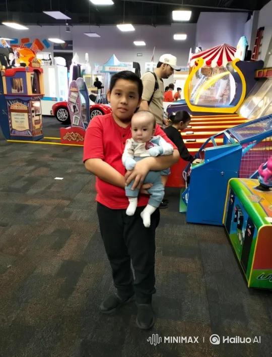 Baby's Joyful Dance in Indoor Amusement Park – AI Generated Video | Hailuo AI