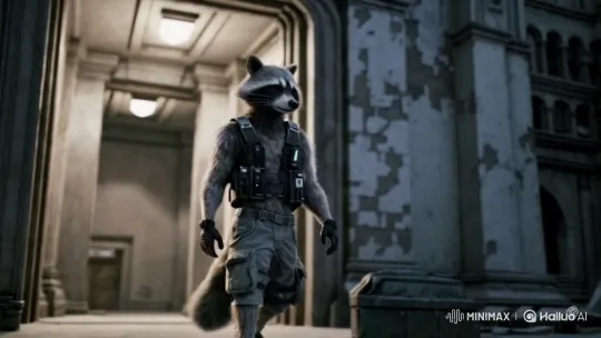 Tactical Raccoon Prepares for a High-Stakes Mission – AI Generated Video | Hailuo AI