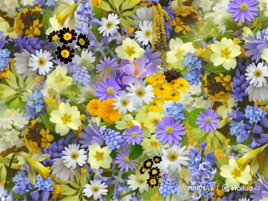 Vibrant Floral Display: A Symphony of Colors – AI Generated Video | Hailuo AI