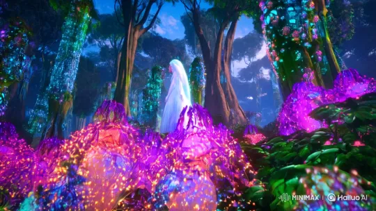 Ecological Illness: Ethereal Figure in Surreal Nature – AI Generated Video | Hailuo AI
