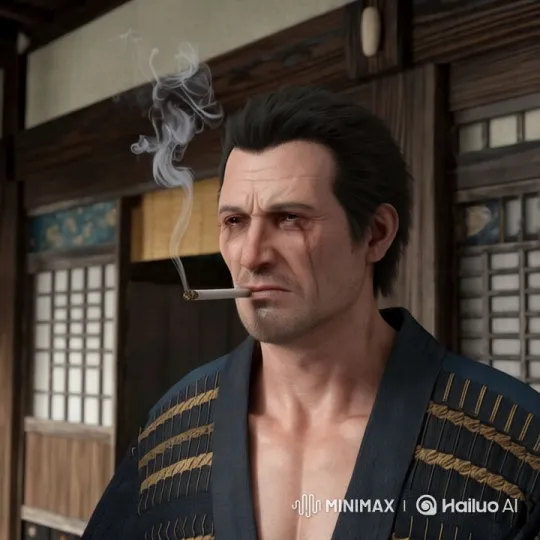 Samurai Prepares for Revenge in Dimly Lit Room – AI Generated Video | Hailuo AI