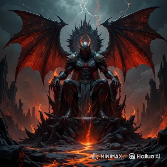 Armored Figure in Apocalyptic Throne Scene – AI Generated Video | Hailuo AI
