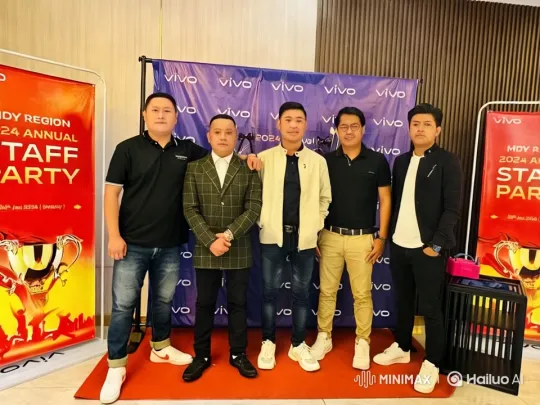 Vivo Staff Celebrate with Energetic Dance at 2024 Annual Party – AI Generated Video | Hailuo AI