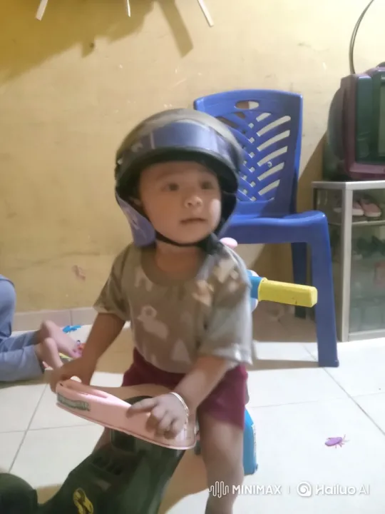 Child Rides Toy Monster Cat Through Realistic Forest Setting – AI Generated Video | Hailuo AI