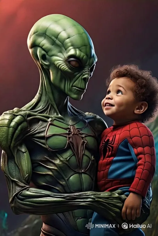Alien Laughs, Child Fears in Mysterious Setting – AI Generated Video | Hailuo AI