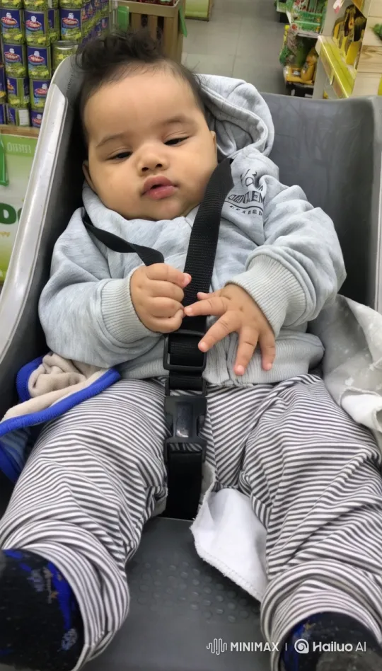 Baby's Joyful Dance in Supermarket Setting – AI Generated Video | Hailuo AI
