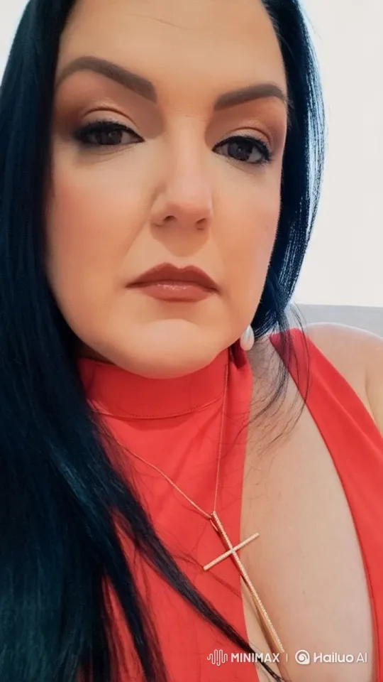 Animated Close-Up of a Woman in Red with Calm Demeanor – AI Generated Video | Hailuo AI