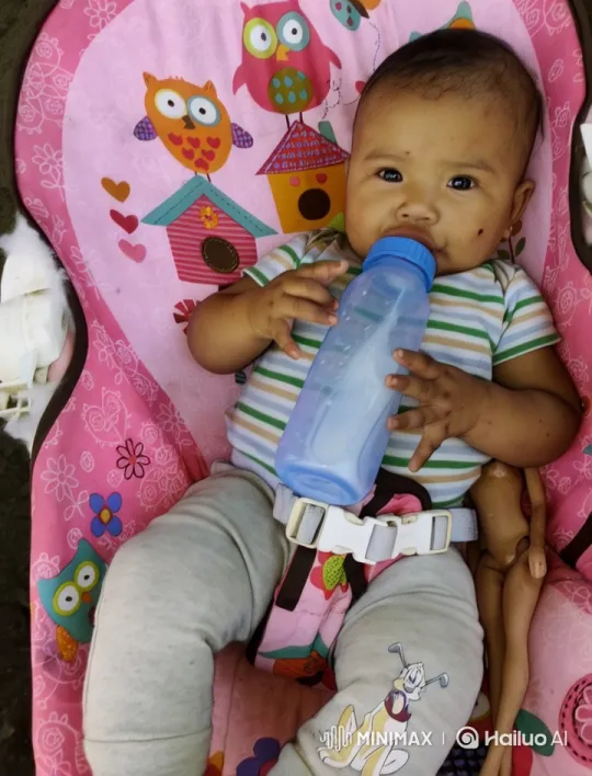 Baby Dancing Joyfully on Owl-Themed Mat – AI Generated Video | Hailuo AI