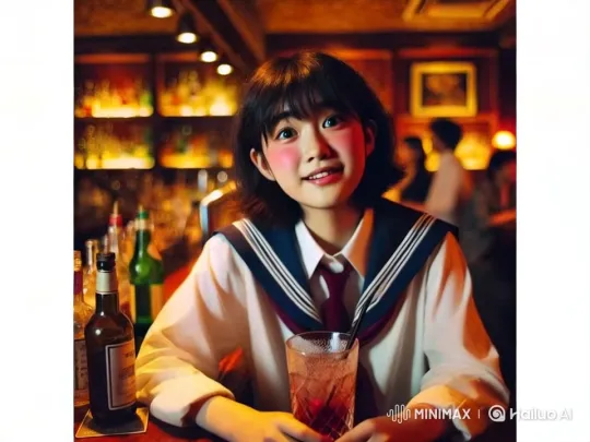 Cozy Bar Scene with Relaxed Young Person – AI Generated Video | Hailuo AI
