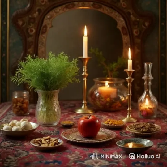 Elegant Table Setting with Candles and Greenery – AI Generated Video | Hailuo AI