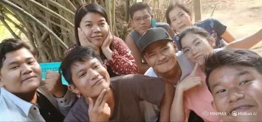 Joyful Gathering Amidst Bamboo Forest – AI Generated Video | Hailuo AI