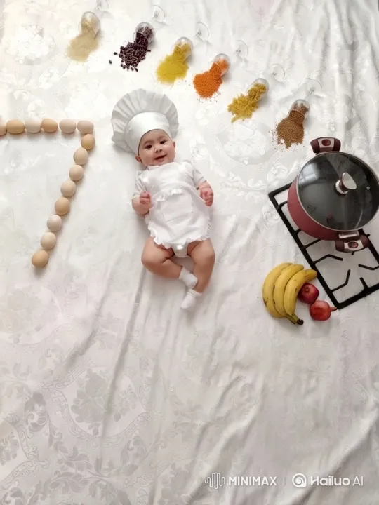 Baby Chef Performs Kung Fu Dance in Culinary Set – AI Generated Video | Hailuo AI