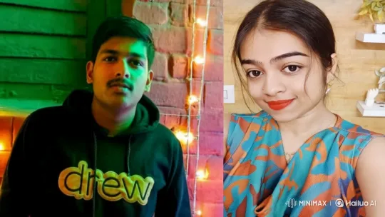 Young Couple Shares Intimate Kiss in Aesthetic Setting – AI Generated Video | Hailuo AI