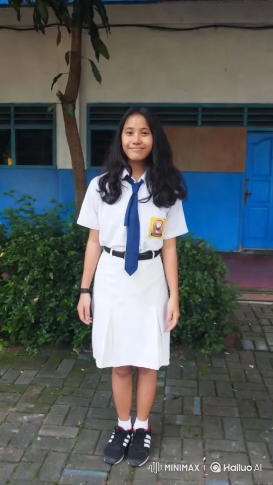 Young Girl in School Uniform Lifts Skirt – AI Generated Video | Hailuo AI