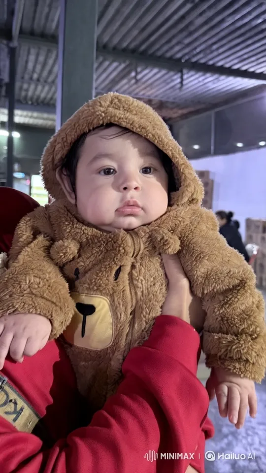 Baby in Bear Onesie Performs Kung Fu Dance – AI Generated Video | Hailuo AI