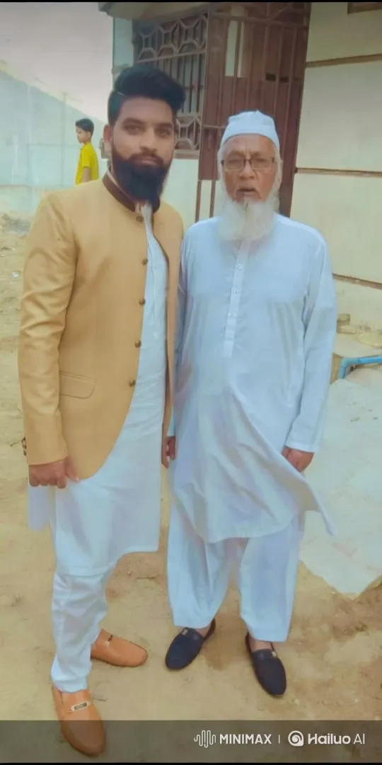 High Aesthetic Video: Men in Traditional Attire and Building Background – AI Generated Video | Hailuo AI