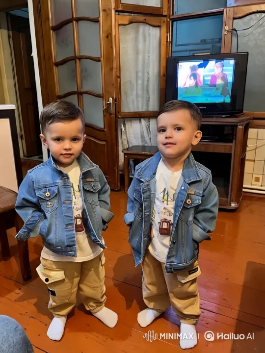 Two Boys Dance Playfully in Cozy Room – AI Generated Video | Hailuo AI
