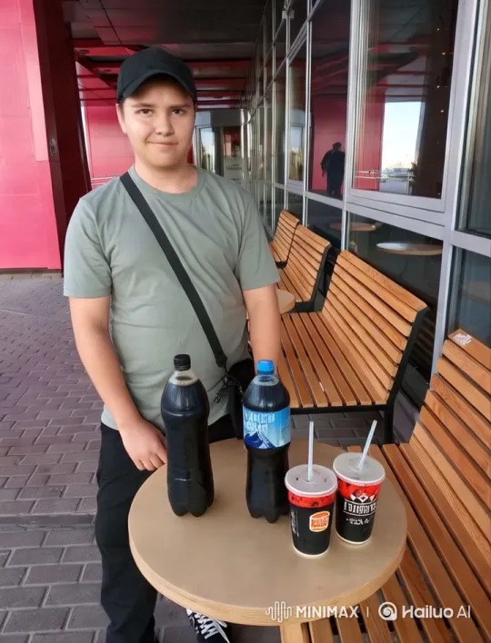 Person Quickly Clears Table and Runs Away – AI Generated Video | Hailuo AI