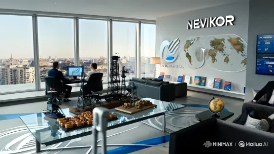 Nevikor Office: Modern Petroleum and Metals Trading Hub – AI Generated Video | Hailuo AI