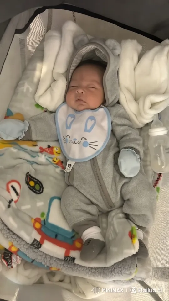 Baby Dancing Joyfully in Crib with Soft Lighting – AI Generated Video | Hailuo AI