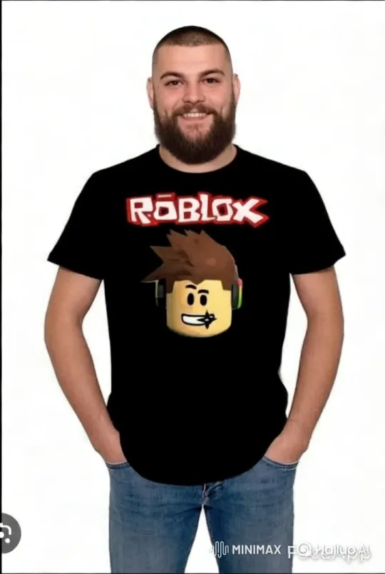 Man Sings in Roblox Shirt, Captivating Camera Work – AI Generated Video | Hailuo AI