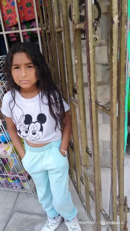 Young Girl Dancing Gracefully by Metal Gate – AI Generated Video | Hailuo AI