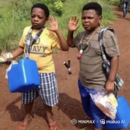 Boys Enthusiastically Practice KungFu on a Dirt Path – AI Generated Video | Hailuo AI
