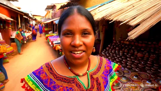 Amina: Entrepreneur Showcasing Craftsmanship and Culture – AI Generated Video | Hailuo AI