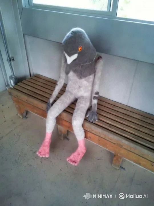 Bird-Like Creature Takes Flight in Minimalist Room – AI Generated Video | Hailuo AI