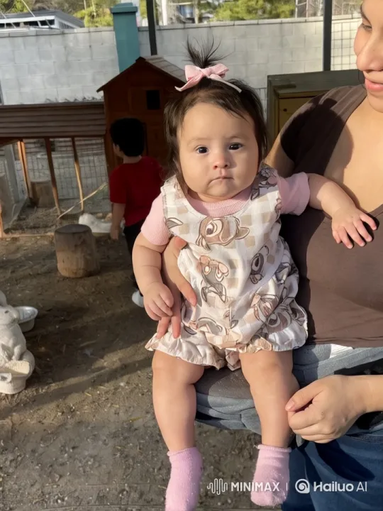 Baby Joyfully Dancing in Rustic Outdoor Play Area – AI Generated Video | Hailuo AI