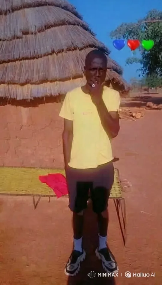 Man Smokes in Serene Thatched Hut Setting – AI Generated Video | Hailuo AI