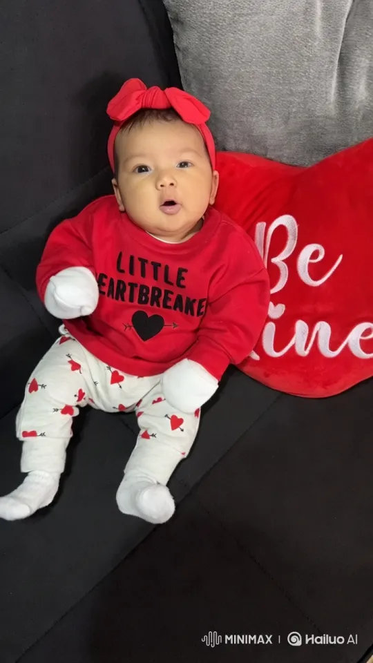 Baby Dances Joyfully in 'Little Heartbreaker' Outfit – AI Generated Video | Hailuo AI