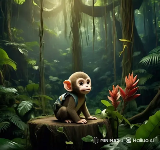 Monkey Dance in the Jungle - Live2D Animation – AI Generated Video | Hailuo AI