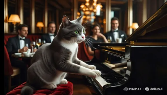 The Subtle Grace of a Cat's Playful Posture – AI Generated Video | Hailuo AI
