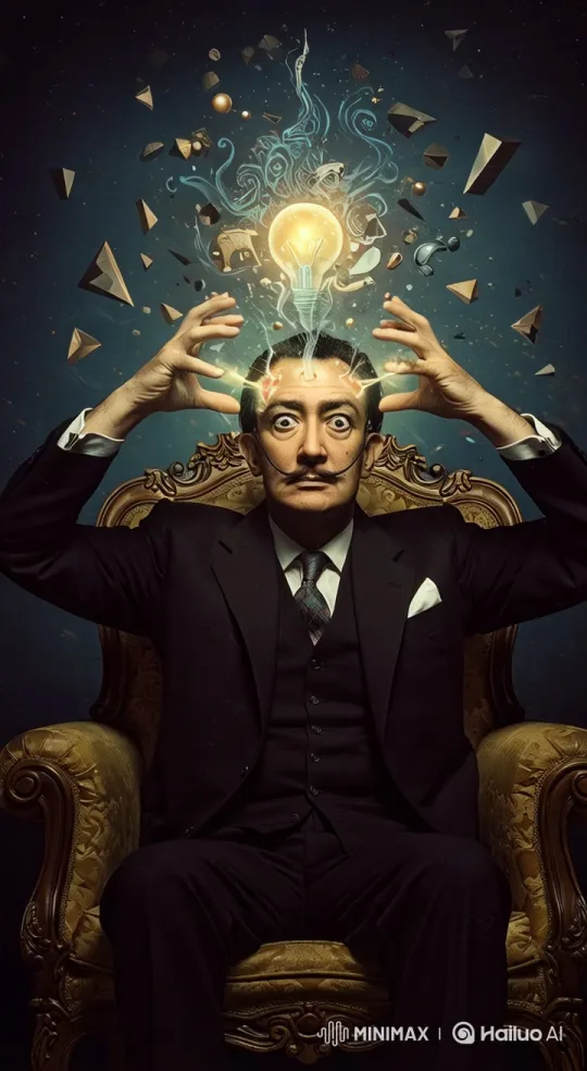 Man Grasps Glowing Light Bulb in Dark Cinematic Scene – AI Generated Video | Hailuo AI