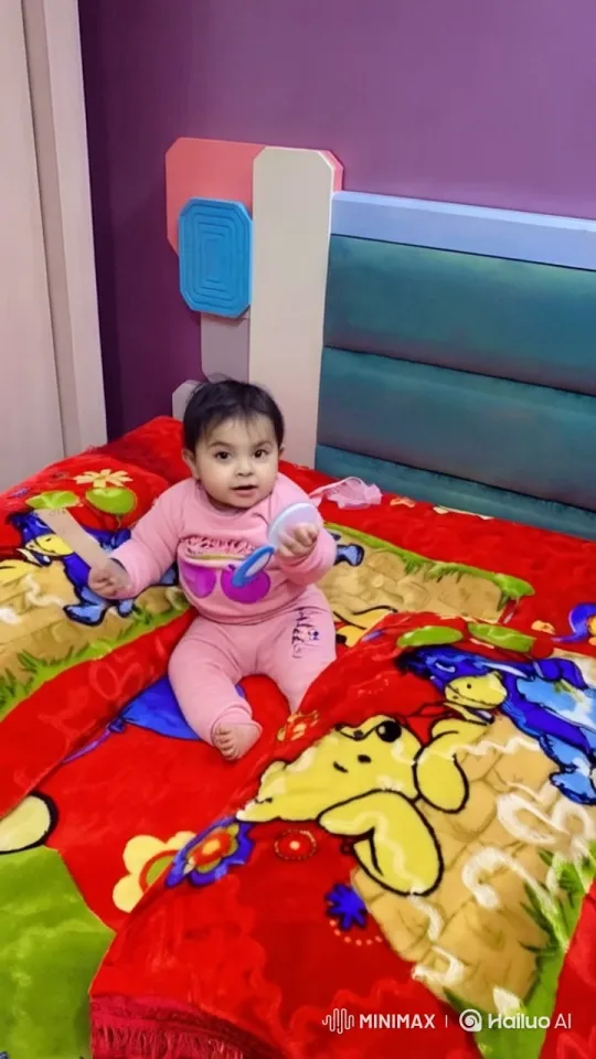 Baby Dancing Joyfully in Colorful Room – AI Generated Video | Hailuo AI